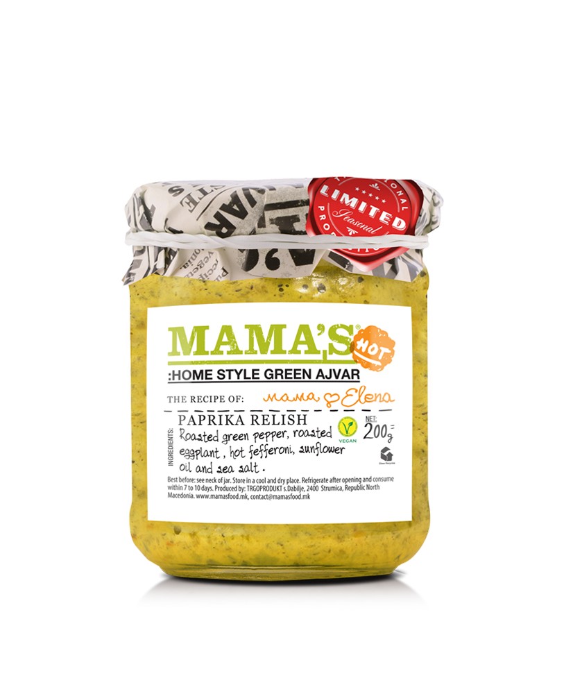 MAMA'S Homestyle Green Ajvar | Hot