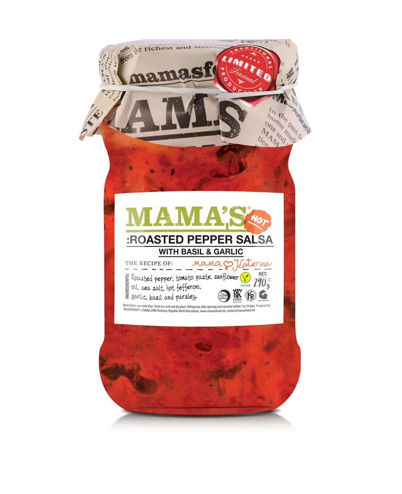 MAMA'S Roasted Pepper Salsa Hot