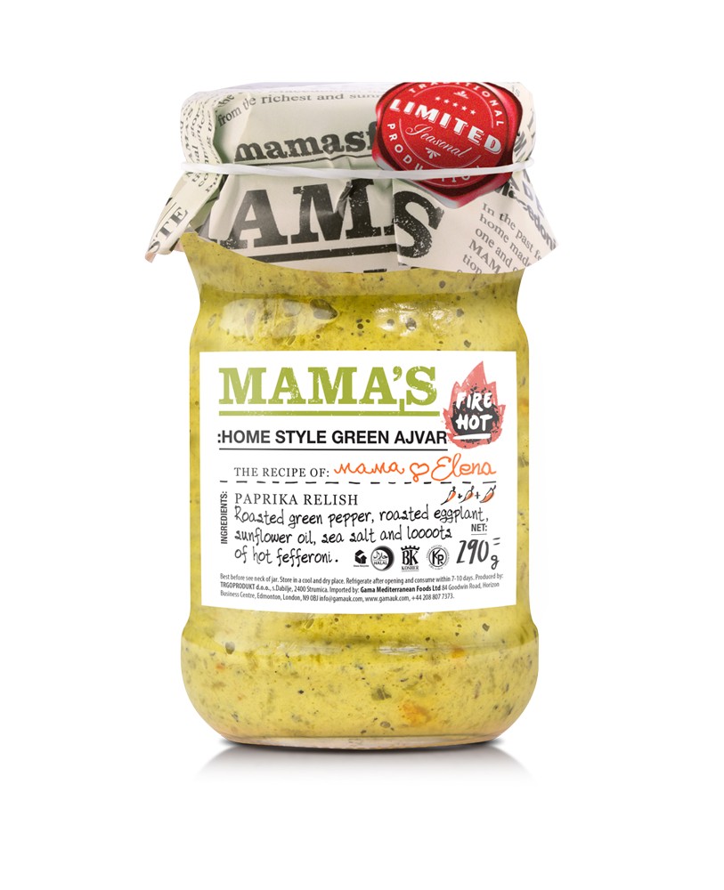MAMA'S Homestyle Green Ajvar Fire | Hot