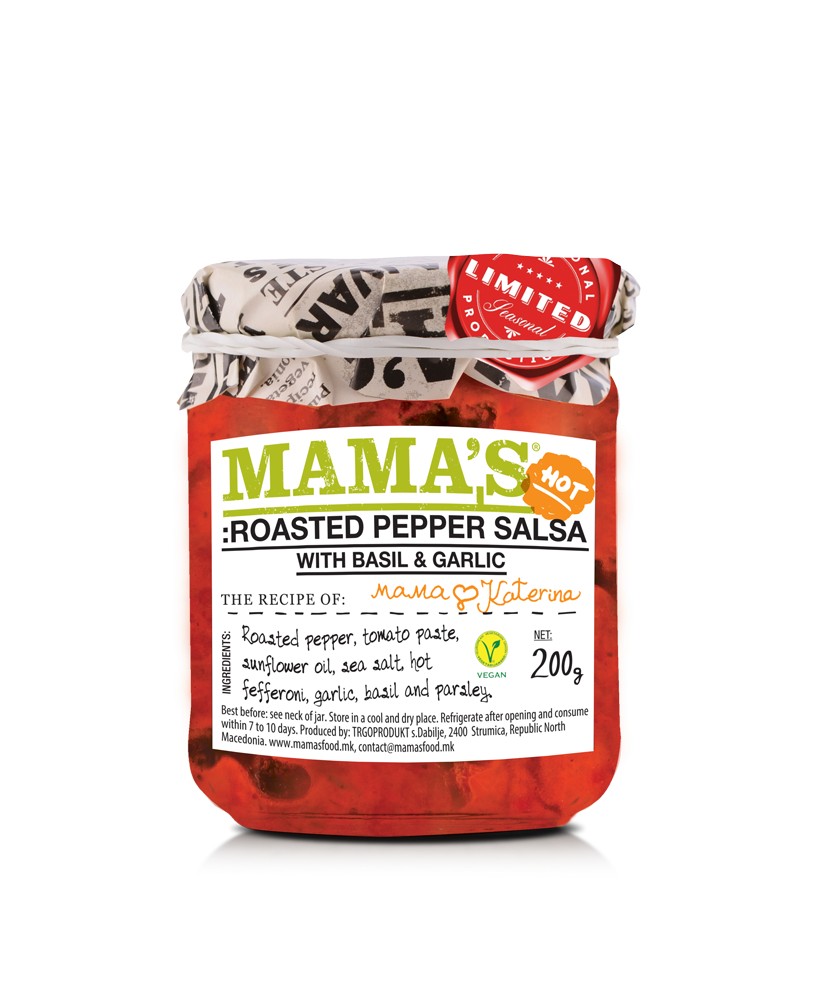 MAMA'S Roasted Pepper Salsa Hot