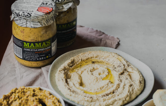 Hummus with Green Ajvar