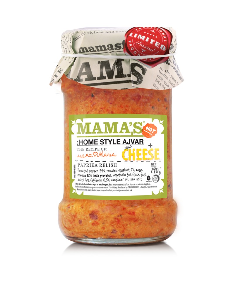Home Style Ajvar with Soy Cheese