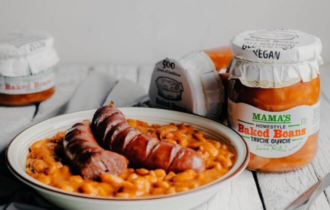 Backed beans with sausages